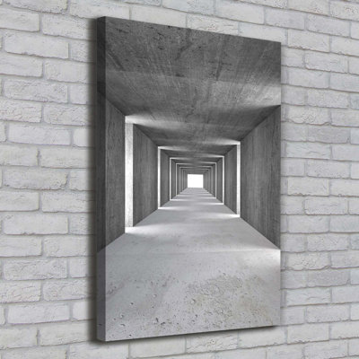 Concrete Tunnel - Wrapped Canvas Print