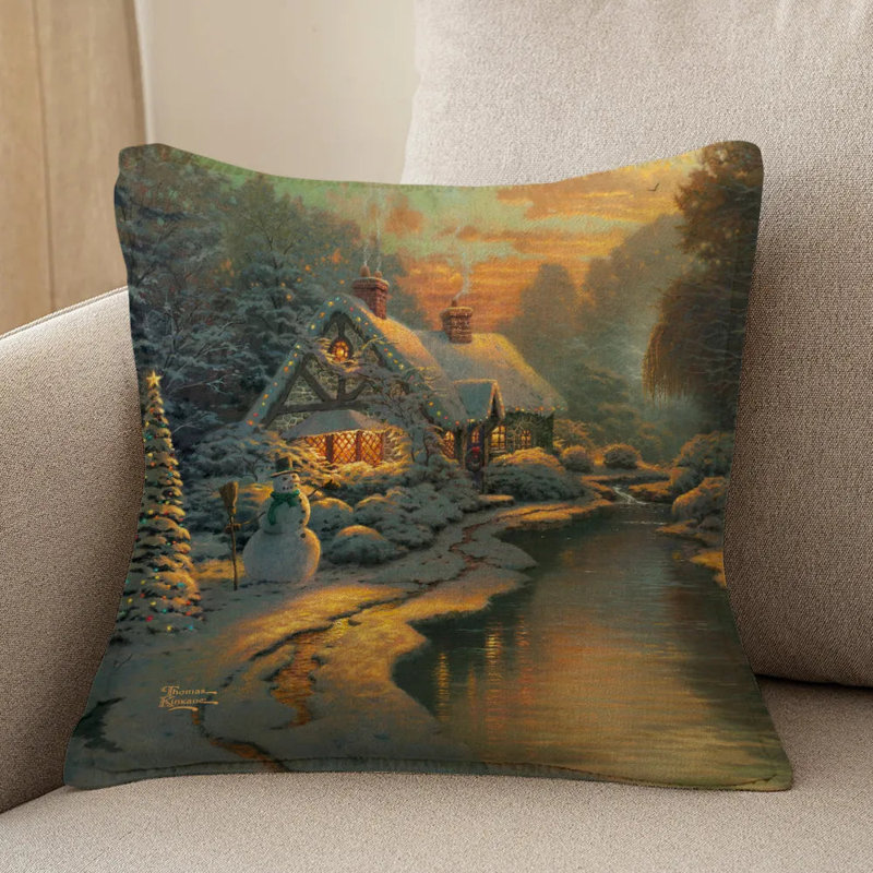 Coussin Thomas Kinkade