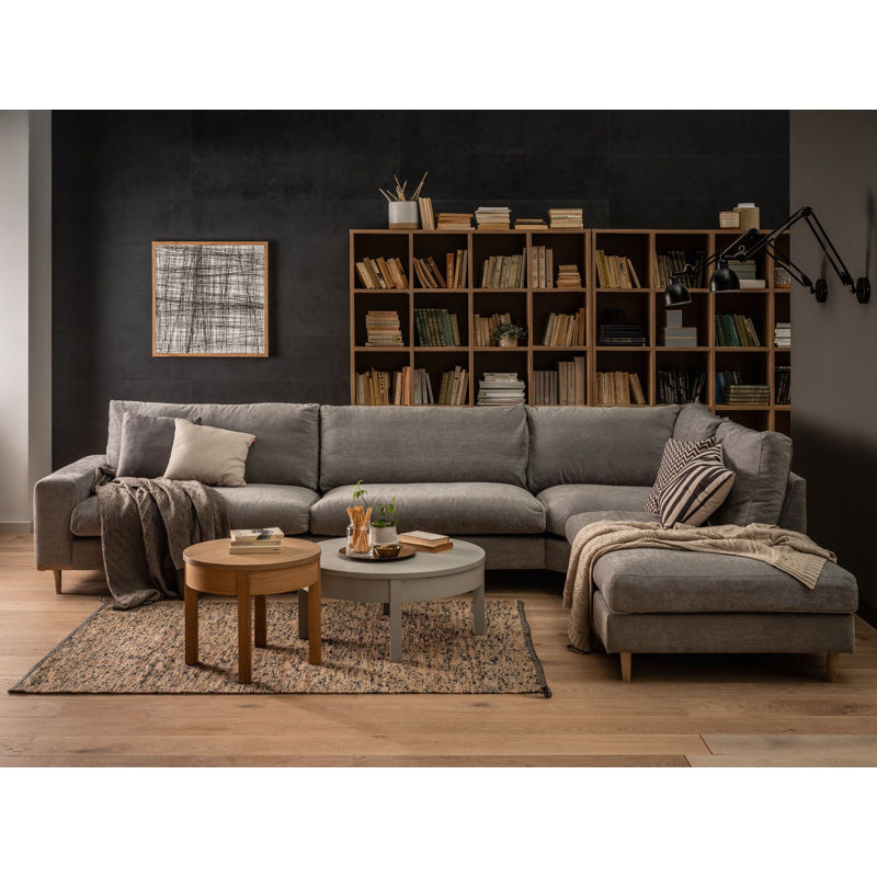 Shinde Wheel Coffee Table with Storage, Grey