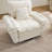 360° Swivel Chenille Accent Chair Upholstered Single Sofa With Throw Pillow-1249685647