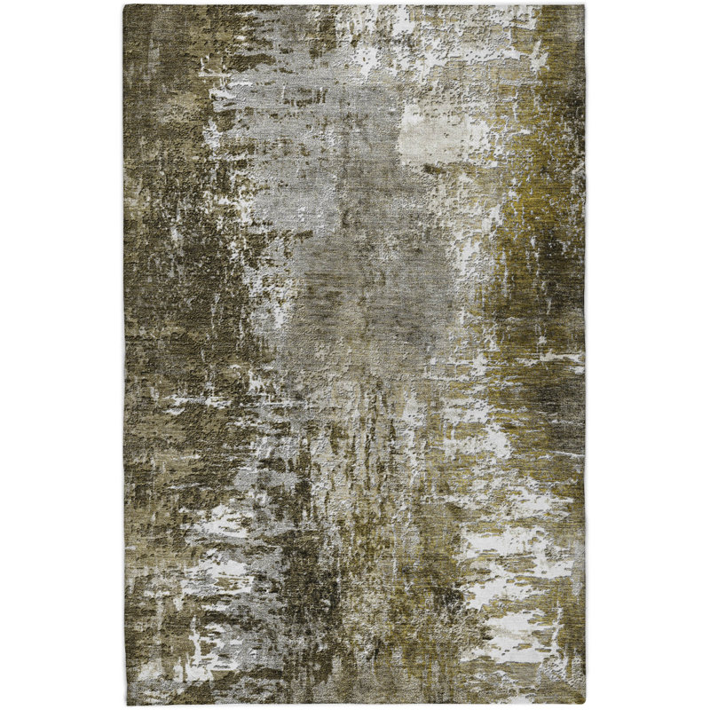 Tapis à poil long de qualité supérieure lavable à la machine ADS718, Taupe, 9 pi x 12 pi