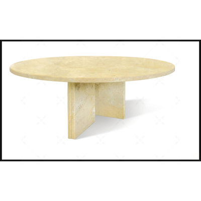 Glod Yellow Beige Natural Marble Coffee Table