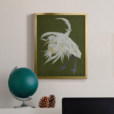 " Heron Plumage II " Painting Print