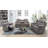 Marbella  Grey Reclining Sofa Set With  Wireless And Drop-down Table