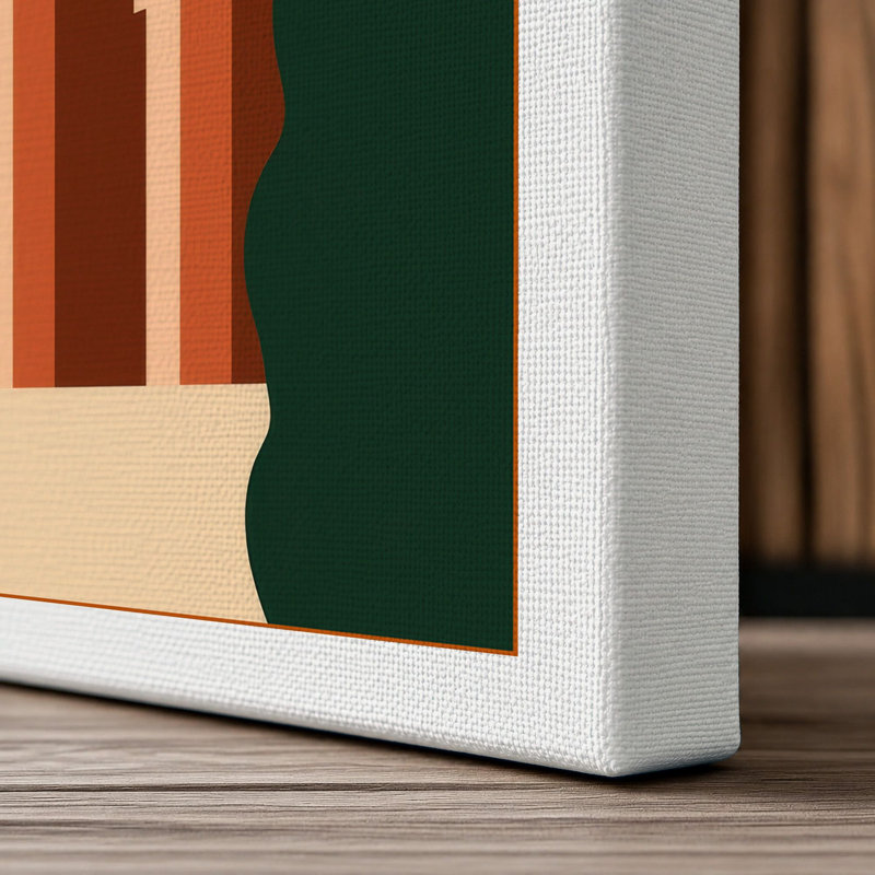 Terracotta Tower Modern - Wrapped Canvas, 24x16 - 61.0 x 40.6 cm, White Border
