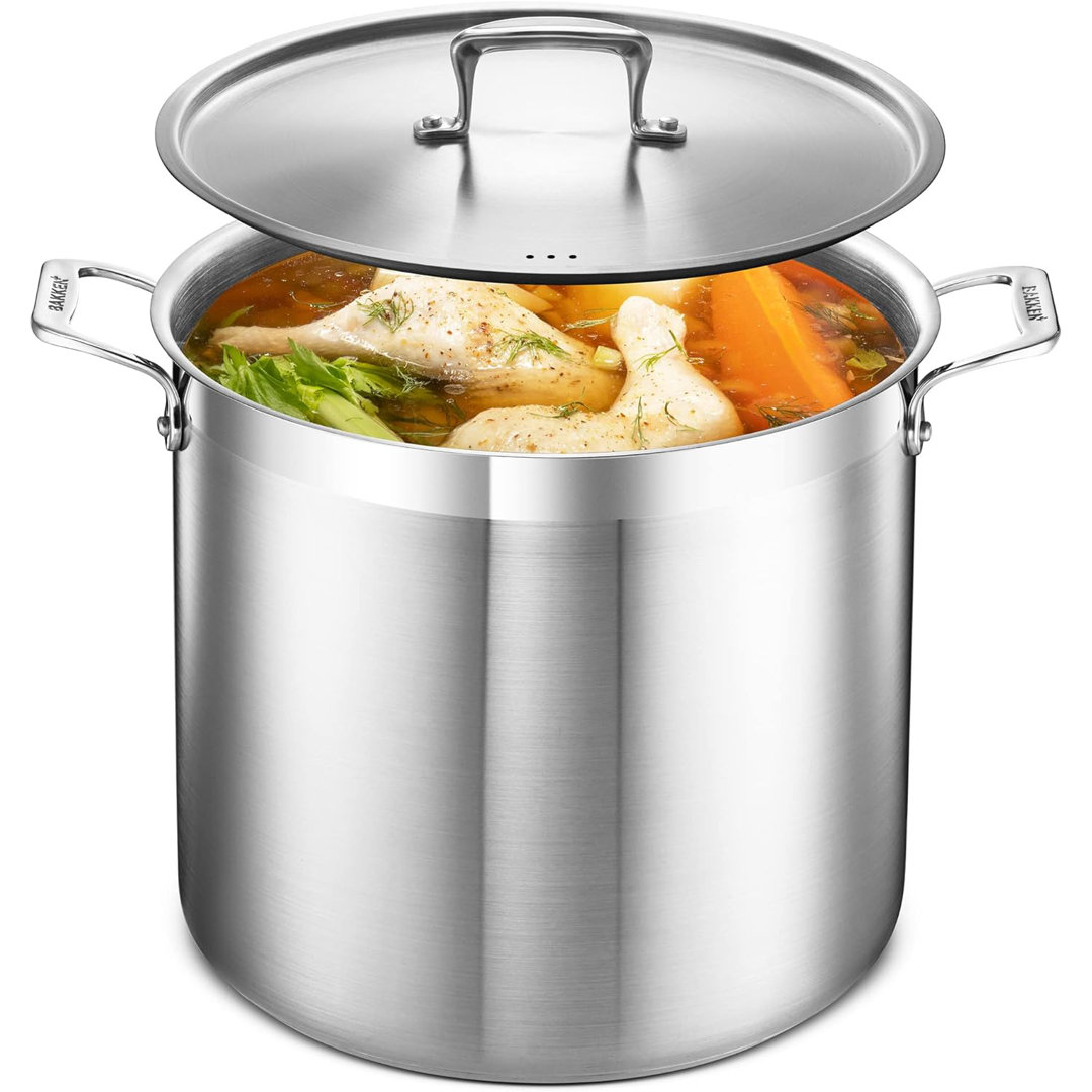 Lifemaster Non-Stick Steel Stock Pot Lifemaster