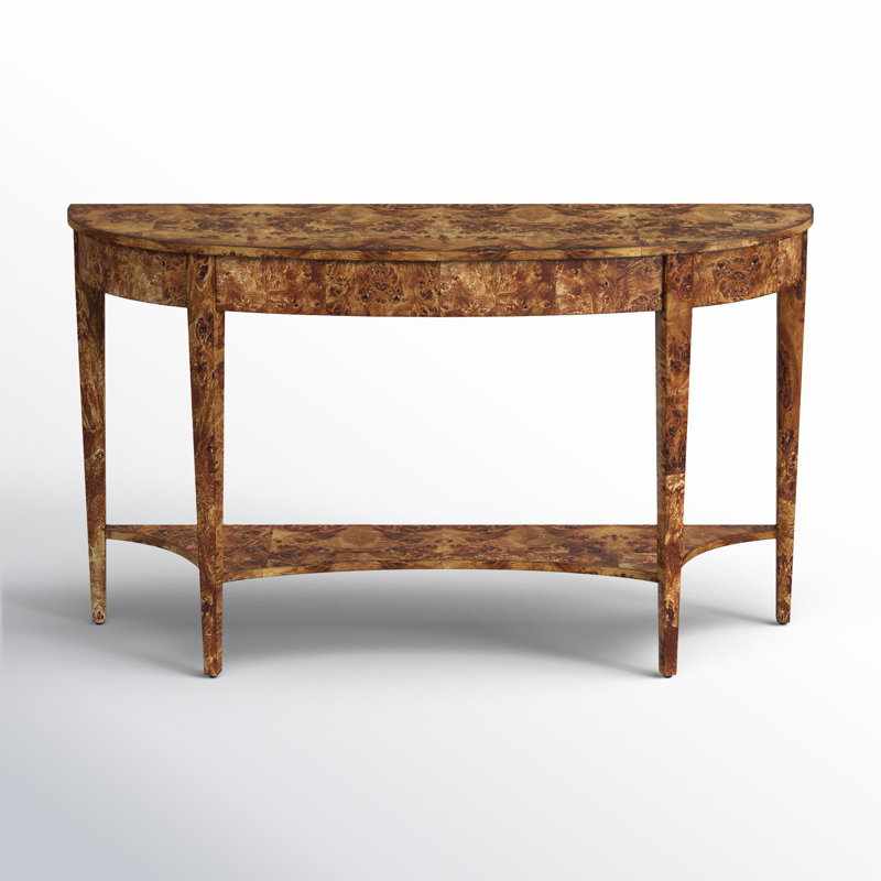 Kal 54" Console Table, Honey Burl