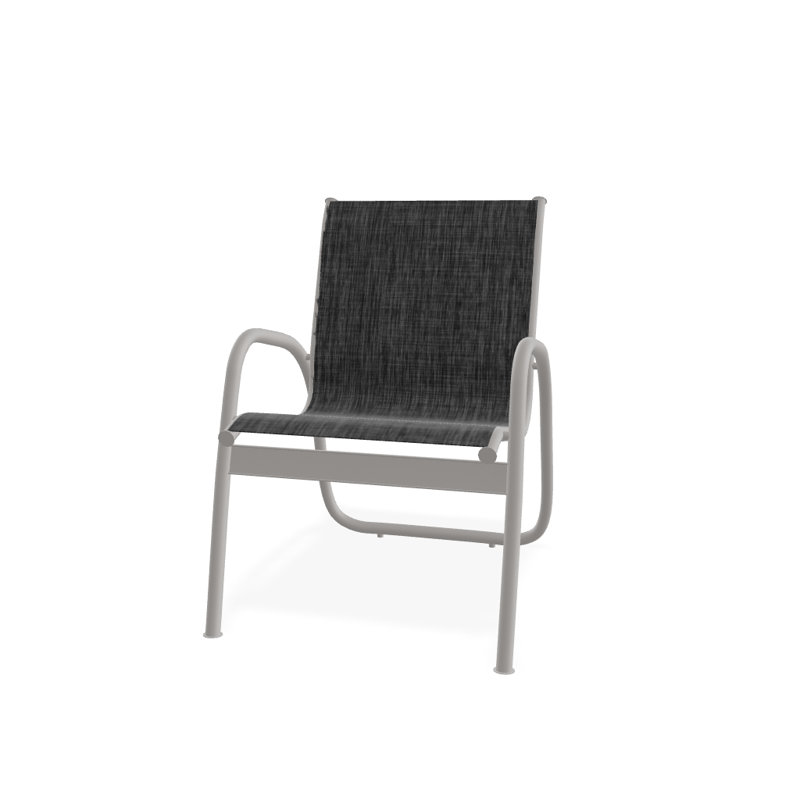 Fauteuil de patio Gardenella, Gris chaleureux texturé, Ombre Augustine
