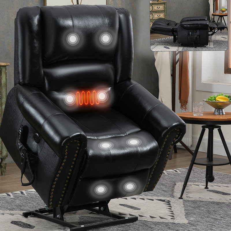 Fauteuil inclinable Power Massage, Brun