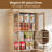 Hazeghi Double Glass Doors and Four Layers of Adjustable Shelving &Bookcase-1874906