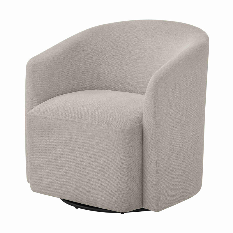 Fauteuil demi-tonneau pivotant 360, Beige