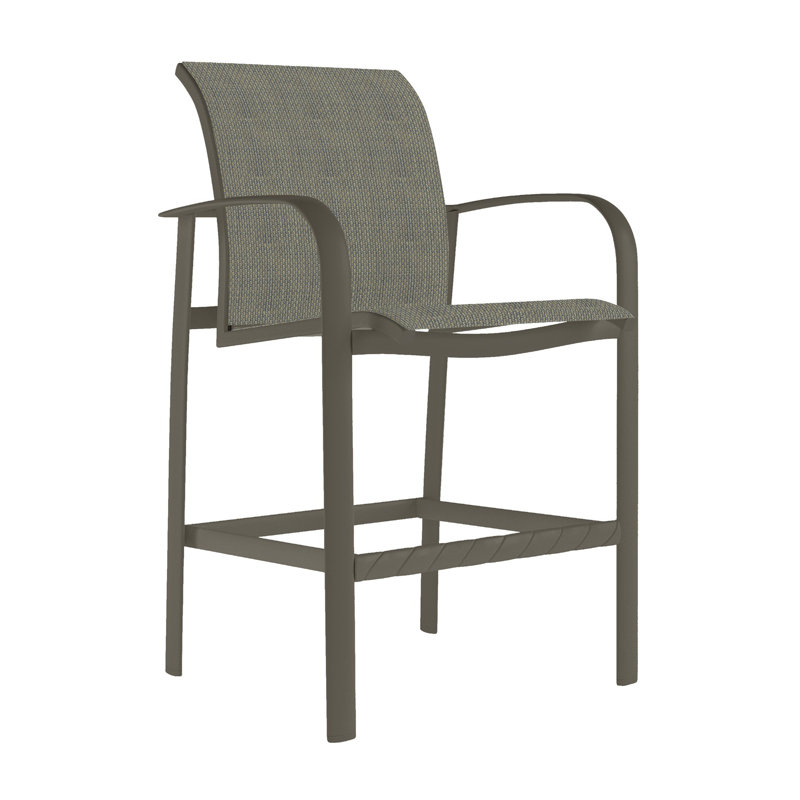 Laguna Outdoor Bar Stool, Cobble Stone, Mocha