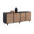 Omari Sideboard - Suede Light Tan Leather