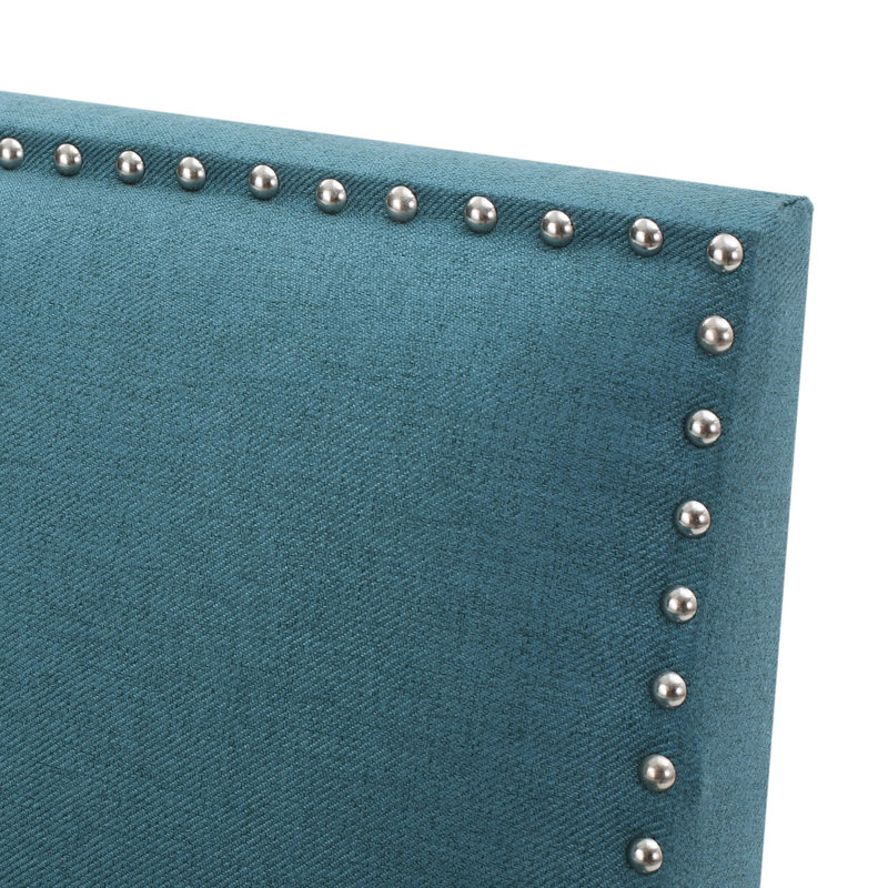 Fauteuil d'appoint confortable en tissu, style moderne bleu sarcelle pour salle familiale