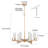 Bradden 6 - Light Dimmable Chandelier