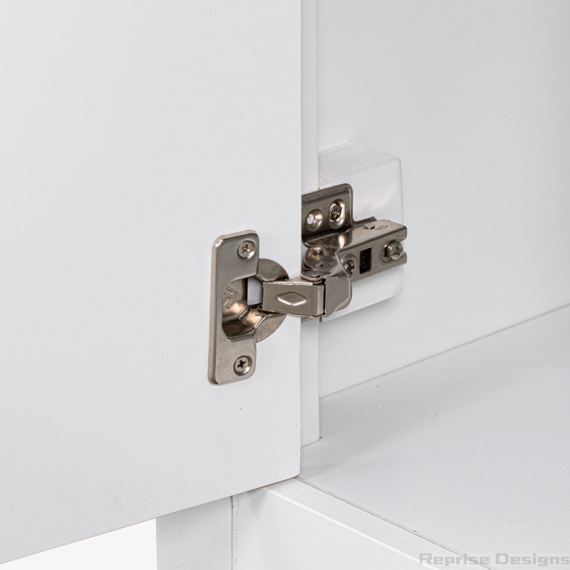 Base de meuble-lavabo simple 35,5 po seulement, Blanc, Noir
