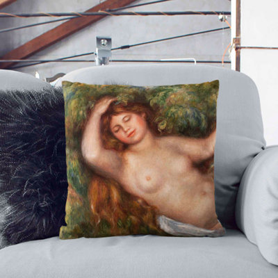 Reclining Nude Square Throw Cushion