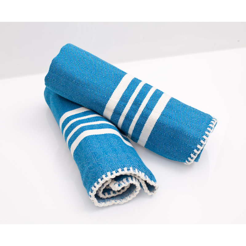 Serviette de thé campagne, Bleu
