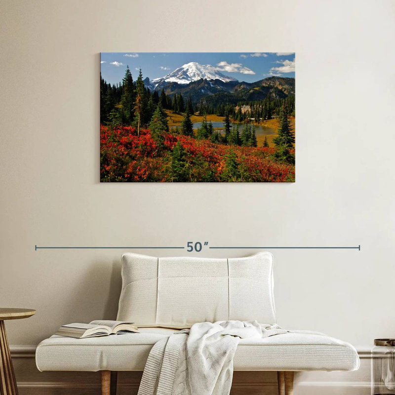 Alvord Mt. Rainier, teintes d'automne, H 24 po x l 36 po