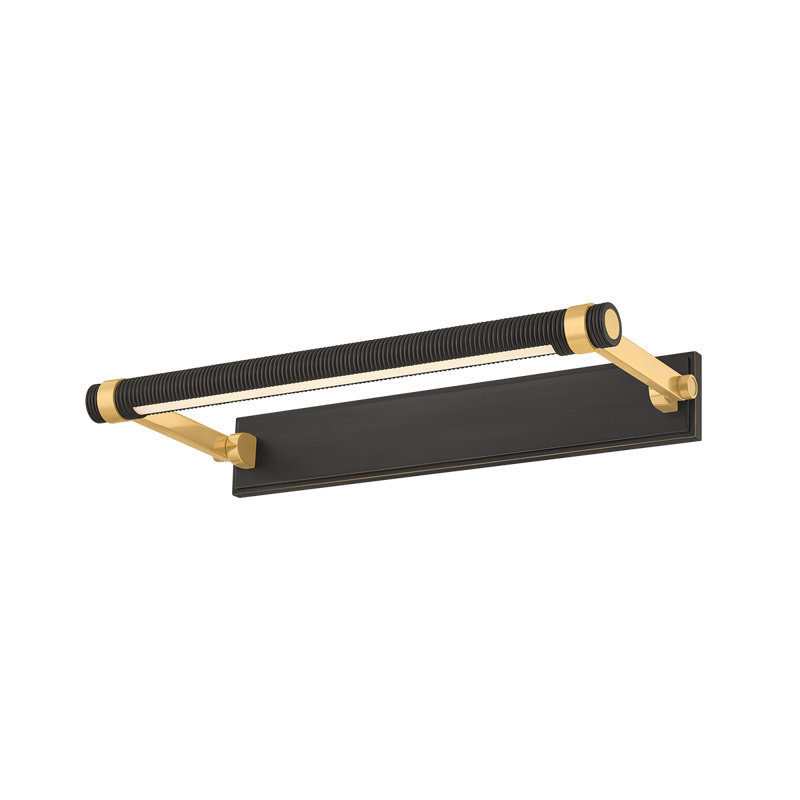 Havelock Table Lamp, Black/Gold, 2.75" H x 18" W x 18" D