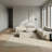 Pender Cream Beige Geometric Cotton Chenille Area Rug-709015519