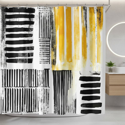 Ensemble de rideau de douche Modern Abstract