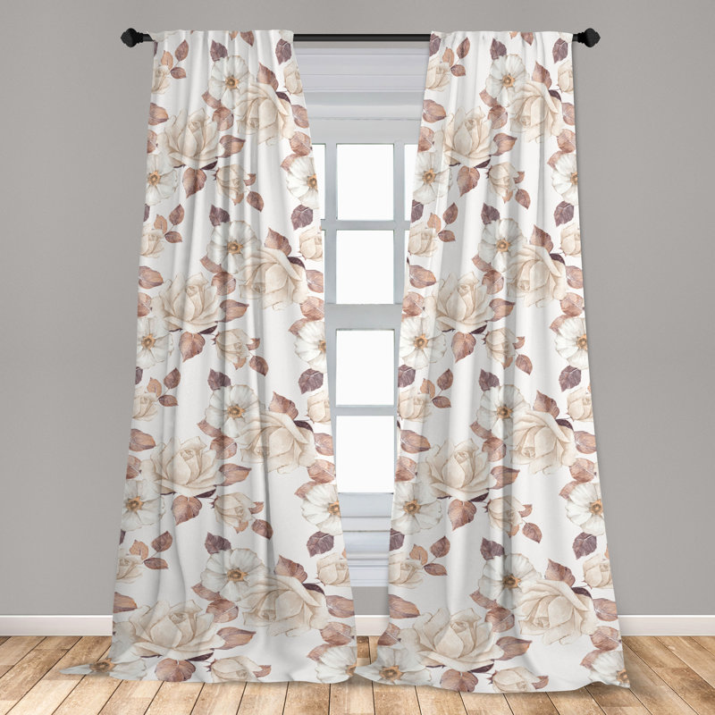 Thorfast Semi Sheer Curtain Pair, 28" W x 84" L