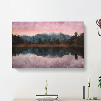 Reflection Of The Mountains - Wrapped Canvas