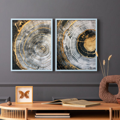 ABSTRACT Series CCXLVII - Reproduction encadrée de qualité supérieure - prête à être accrochée - aucun clou requis - aucun clou requis