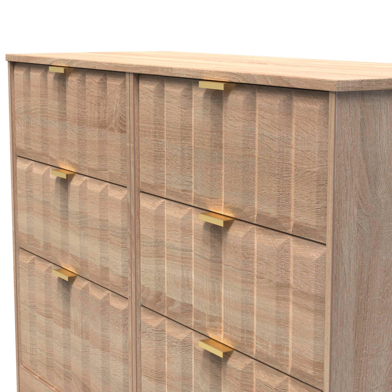 Besian 115cm W 6 - Drawer Chest of Drawers, Bardolino Oak