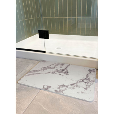Marble Grey Stone Quick Drying Mat