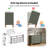  6-Drawer Double Dresser, Modern Bedroom Storage Cabinet with Solid Wood Legs & Metal Handles, Olive Green-1051153498