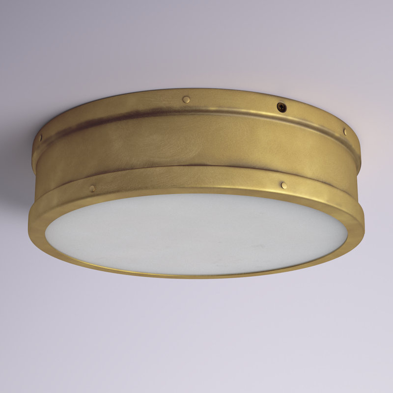 Annigje LED Flush Mount, Weathered Brass