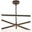 Luminaire suspendu carré 6 lumières Kitzi Cilindro