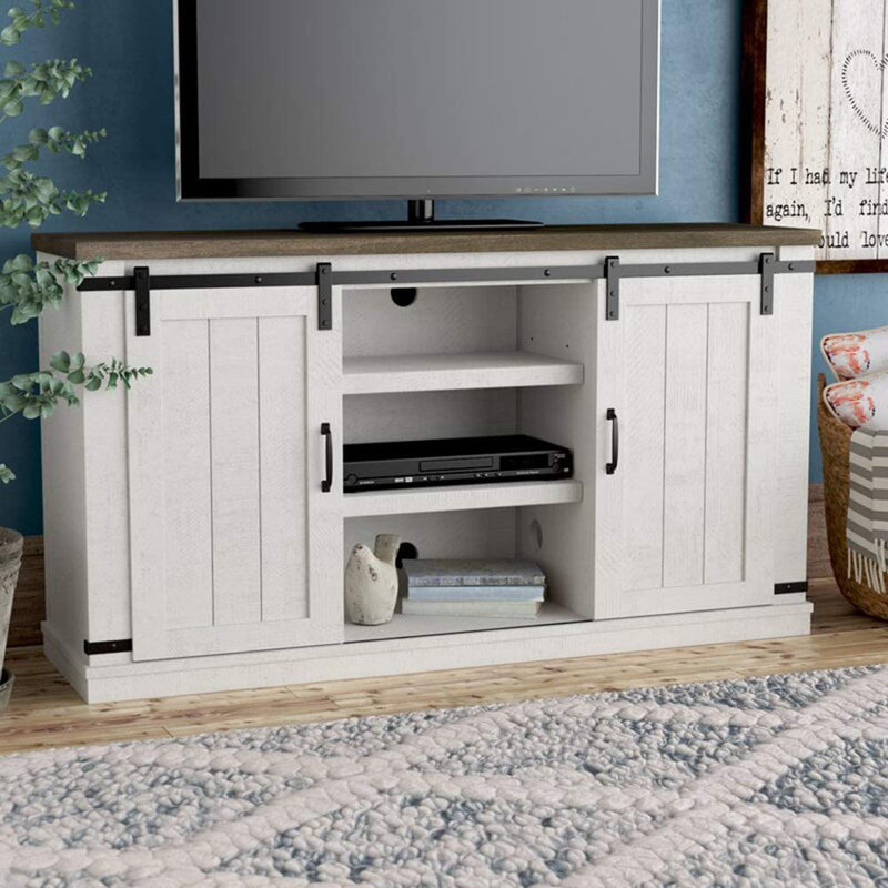 Meuble télé pour téléviseur de 60 po ou moins Askia, Gris