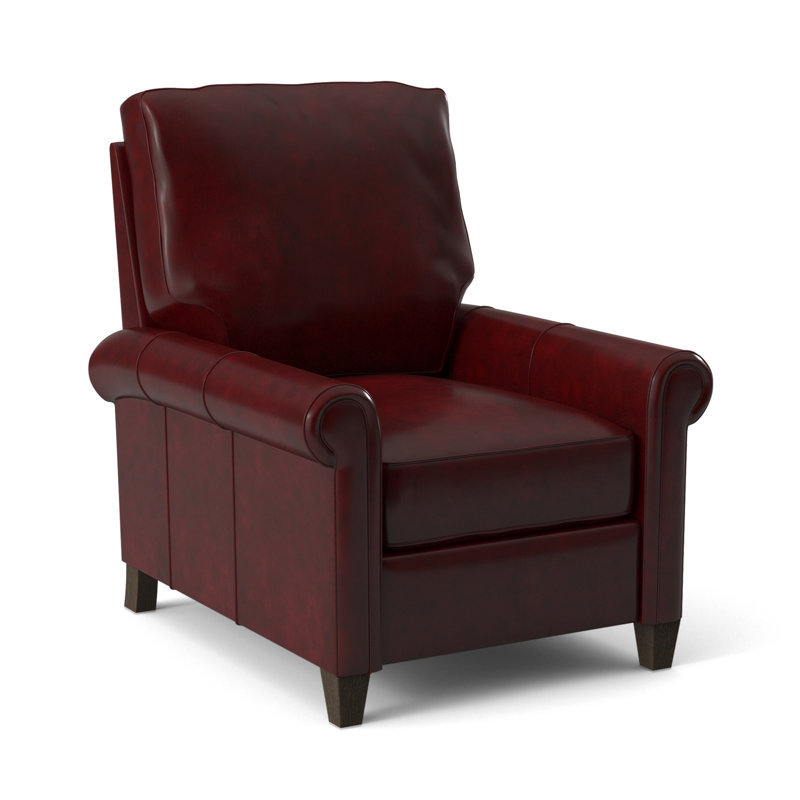Haskins Recliner, Anilina Hunter Genuine Leather, Cobblestone, Manual