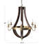 Lustre traditionnel en bois et métal-401039450