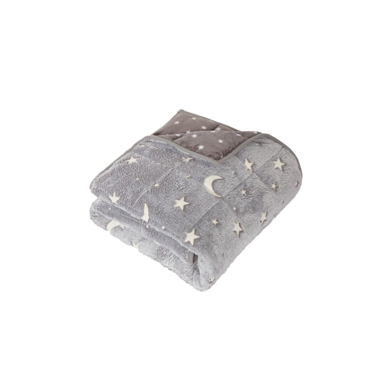 Moon And Stars Weighted Throw Blanket, 110 W x 170 L cm