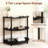 31.5" 3-Tier Half Moon Console Table - Vintage Entryway Table For Living Room,Hallway Or Foyer-1618936522