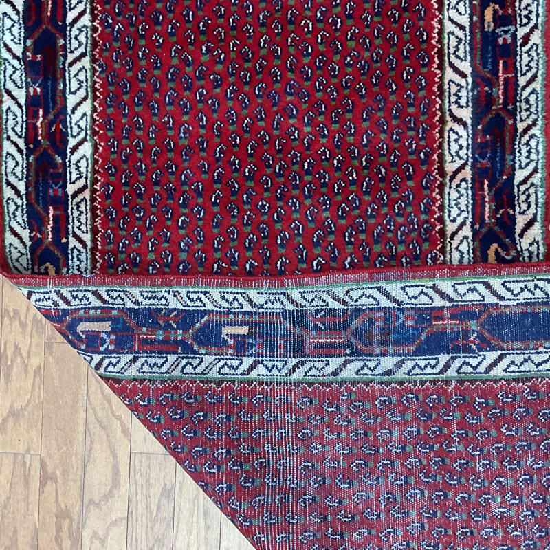  Handmade Hamadan Wool Runner
