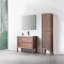 Cetronia 36 po L x 19 po P 2 tiroirs Meuble-lavabo avec évier simple et Comptoir en Surface solide blanc
