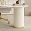 Bureau de direction moderne ovale en marbre avec plusieurs tiroirs Jesualdo | Mobilier de bureau de qualité supérieure