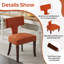 Ensemble de salle à manger rectangulaire en bois avec chaise rembourrée-375939119-375939107