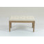 Banc de repose-pieds capitonné Traditional