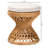 Carrolyn Bohemian Light Honey Rattan Footstool