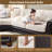 Corduroy With Faux Leather Modular Sectional-1756303157