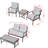 Outdoor Metal 8-Piece Loveseat Conversation Set with Cushions-724834415