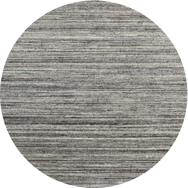 Tapis gris zone contemporaine, Rond 7 pi