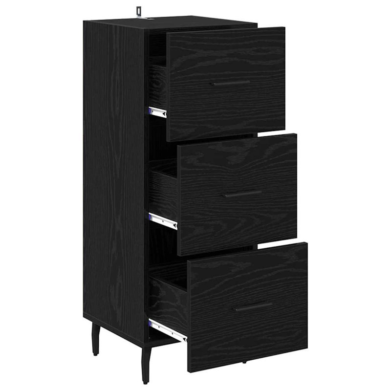 34.5 cm W Sideboard, Black Oak