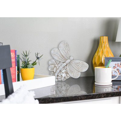 Garden Stone Dragonfly Stone Gray